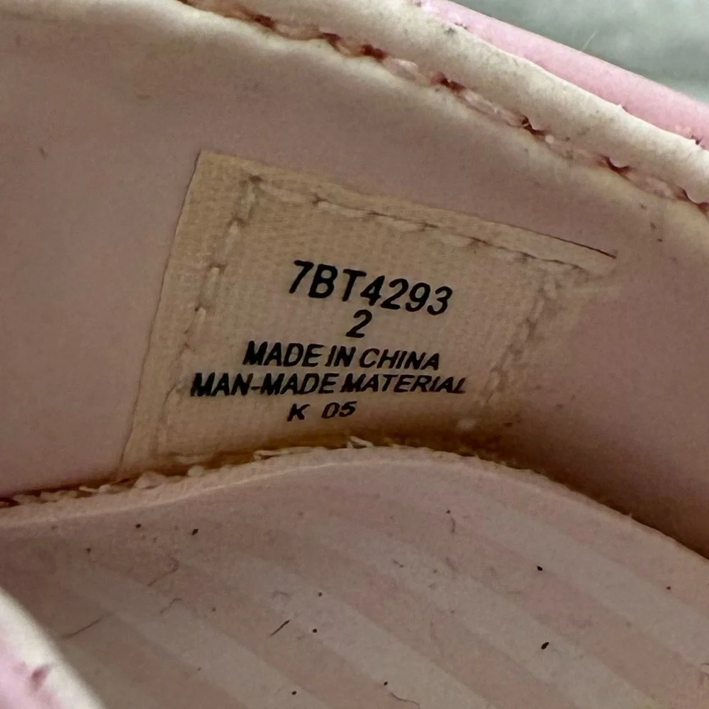 Pink Girls Mary Jane Shoes With Velcro Strap